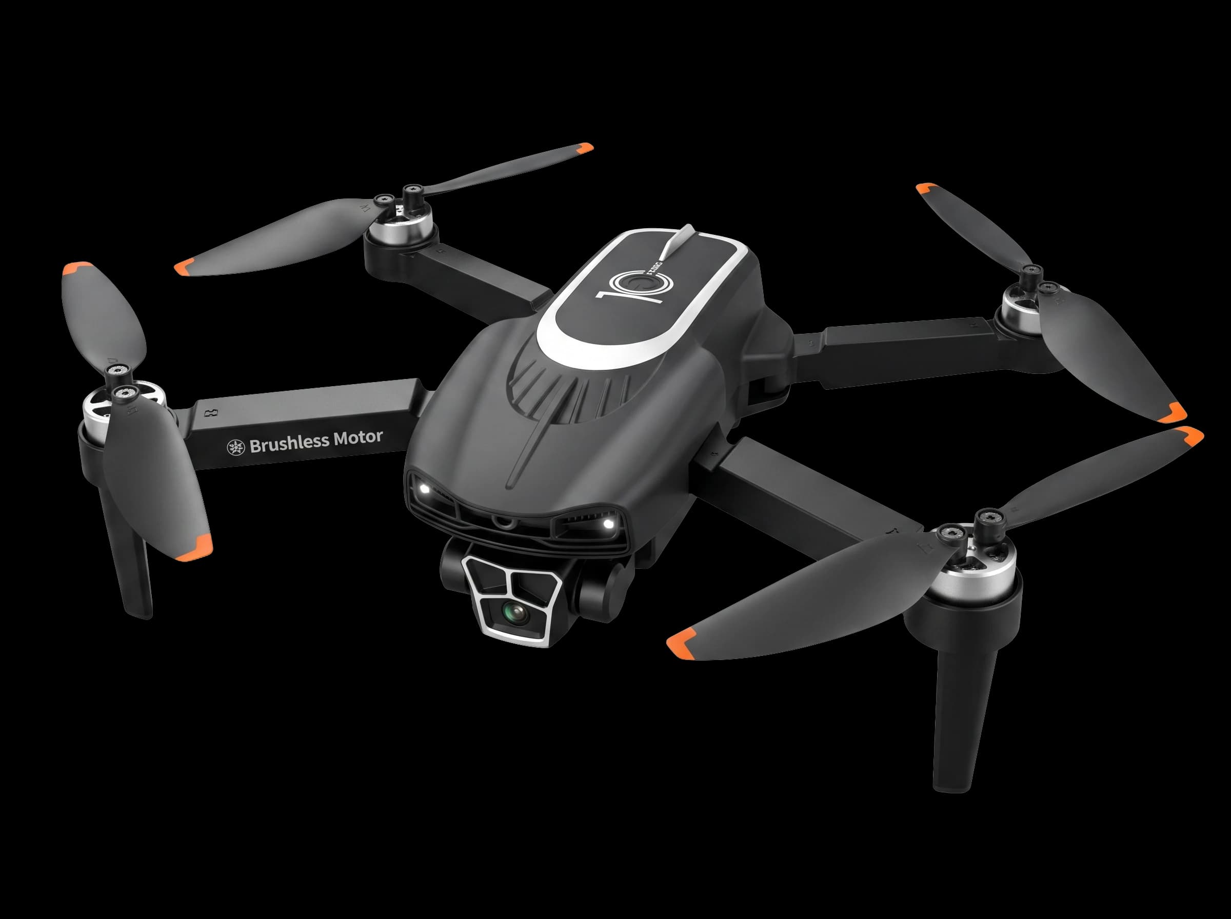 Drone S10 Pro, kamera gimbal 2-sumbu 8K, motor brushless